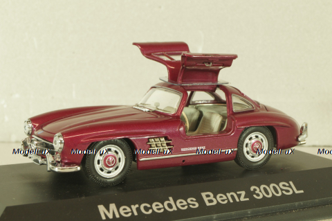 Mercedes-Benz 300 SL "Gullwing" (W198) 1955, dark red, 077681, Schuco 1:43