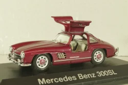 Mercedes-Benz 300 SL "Gullwing" (W198) 1955, dark red, 077681, Schuco 1:43