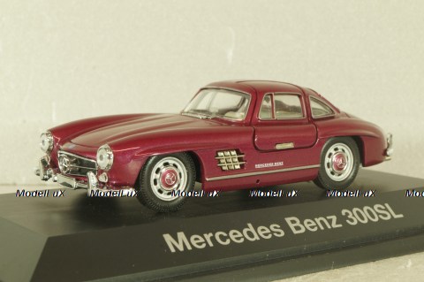 Mercedes-Benz 300 SL "Gullwing" (W198) 1955, dark red, 077681, Schuco 1:43