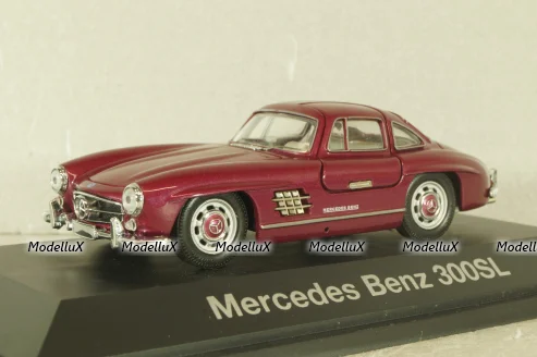 Mercedes-Benz 300 SL "Gullwing" (W198) 1955, dark red, 077681, Schuco 1:43