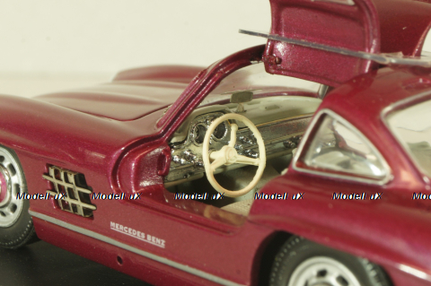 Mercedes-Benz 300 SL "Gullwing" (W198) 1955, dark red, 077681, Schuco 1:43