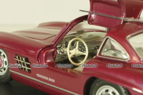 Mercedes-Benz 300 SL "Gullwing" (W198) 1955, dark red, 077681, Schuco 1:43