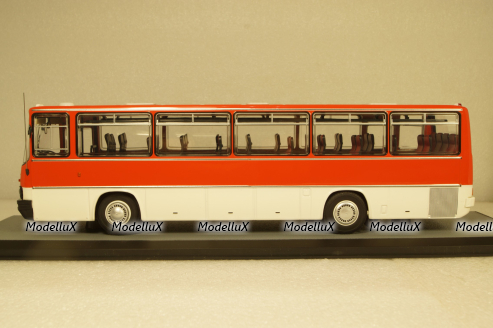 Икарус-256.54 красно-белый, DEMPRICE 1:43