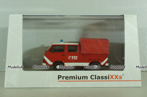 Volkswagen T3a Doka (typ 247) double cabine 1979, Feuerwehr, Premium Classixxs 1:43