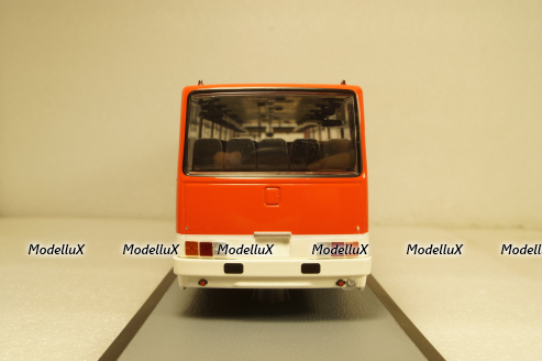 Икарус-256.54 красно-белый, DEMPRICE 1:43