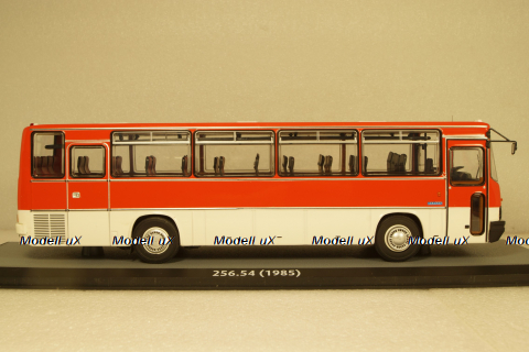 Икарус-256.54 красно-белый, DEMPRICE 1:43