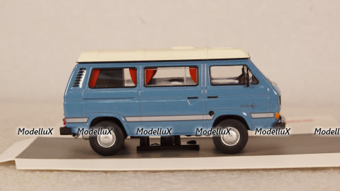 Volkswagen T3a Camper blue, 20220, Schuco 1:64