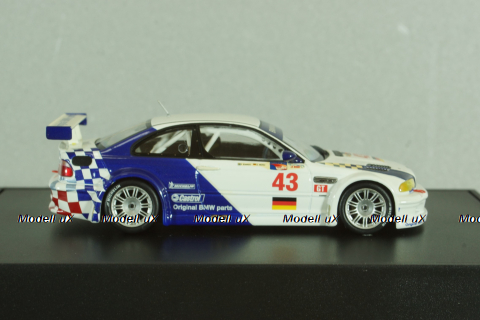BMW M3 GTR (E46) #43 2001 D.Muller/F.Ekblom, white, 80420139180, Minichamps 1:43