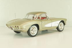Chevrolet Corvette (С1) 1961, silver grey, AMM1151, AutoWorld 1:18  