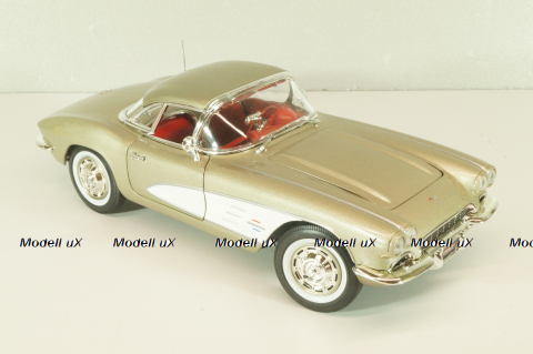 Chevrolet Corvette (С1) 1961, silver grey, AMM1151, AutoWorld 1:18  