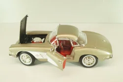 Chevrolet Corvette (С1) 1961, silver grey, AMM1151, AutoWorld 1:18  