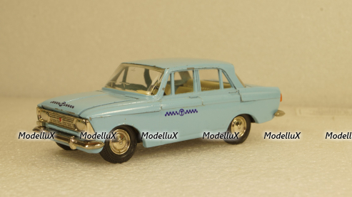 Москвич-408 Такси голубой, Тантал/Радон 1:43
