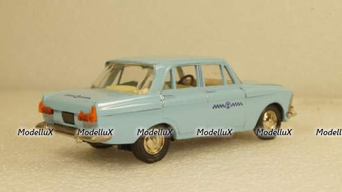 Москвич-408 Такси голубой, Тантал/Радон 1:43