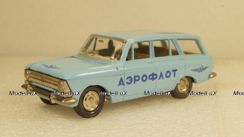 Москвич 427 А4, аэрофлот, 2 зажима, Тантал/Радон 1:43