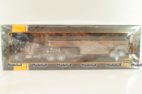 Peterbilt 281 with semi trailer fuel tanker 1955, from movie Duel, rusty, TTR038, IXO 1:43