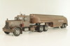 Peterbilt 281 with semi trailer fuel tanker 1955, from movie Duel, rusty, TTR038, IXO 1:43