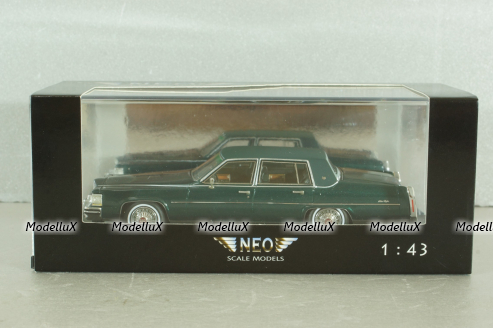 Cadillac Fleetwood Brougham 1991, green, 43555, NEO 1:43