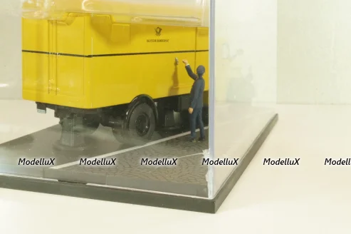 Mercedes L6600 truck Deutsche Bundespost, yellow, 010585, Schuco 1:43