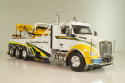 Kenworth T 880 wrecker tow truck 2018, white/yellow, TTR037, IXO 1:43