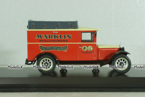 Mercedes-Benz L 1000 truck "Marklin" 1930, red/beige, 450292800, Schuco 1:43