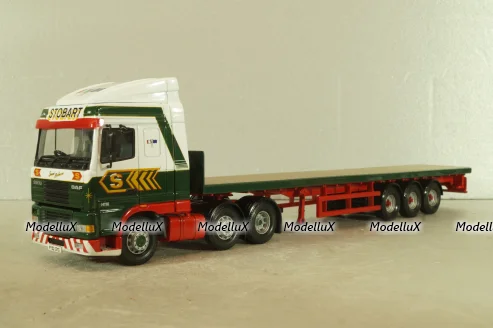 Daf 95XF truck with semi-trailer "Stobart" 1997, green/white, Corgi 1:50