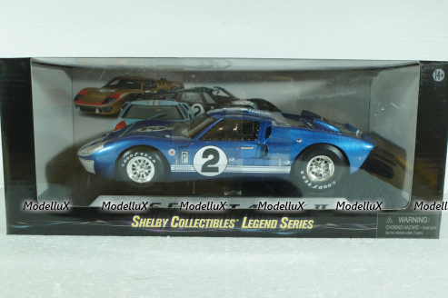 Ford GT40 MK II #2, 12h Serbian 1966 Grant, Gurney, Shelby Collectibles 1:18