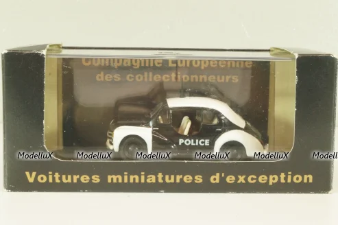 Renault 4 CV Police 1950, white/black, V3166, Eligor 1:43