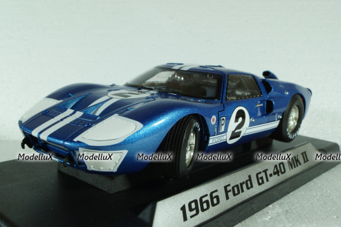 Ford GT40 MK II #2, 12h Serbian 1966 Grant, Gurney, Shelby Collectibles 1:18