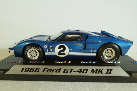 Ford GT40 MK II #2, 12h Serbian 1966 Grant, Gurney, Shelby Collectibles 1:18