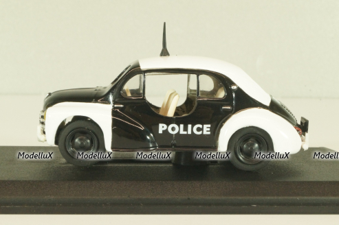 Renault 4 CV Police 1950, white/black, V3166, Eligor 1:43