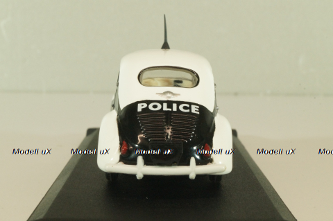 Renault 4 CV Police 1950, white/black, V3166, Eligor 1:43