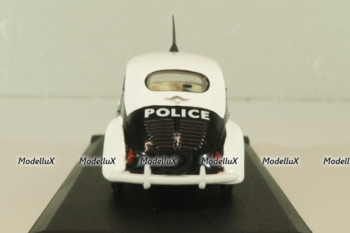 Renault 4 CV Police 1950, white/black, V3166, Eligor 1:43