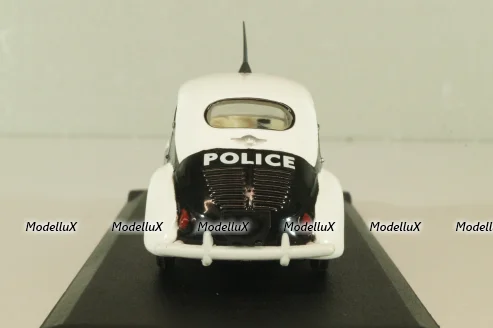 Renault 4 CV Police 1950, white/black, V3166, Eligor 1:43