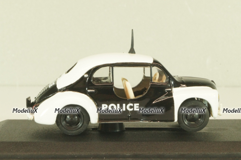Renault 4 CV Police 1950, white/black, V3166, Eligor 1:43
