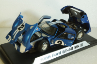 Ford GT40 MK II #2, 12h Serbian 1966 Grant, Gurney, Shelby Collectibles 1:18
