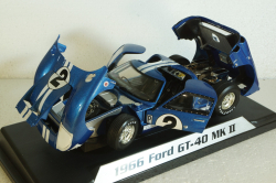 Ford GT40 MK II #2, 12h Serbian 1966 Grant, Gurney, Shelby Collectibles 1:18