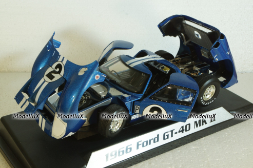 Ford GT40 MK II #2, 12h Serbian 1966 Grant, Gurney, Shelby Collectibles 1:18