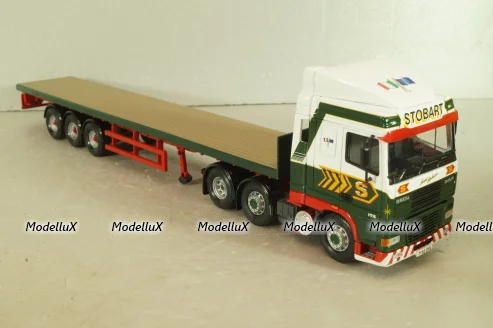 Daf 95XF truck with semi-trailer "Stobart" 1997, green/white, Corgi 1:50