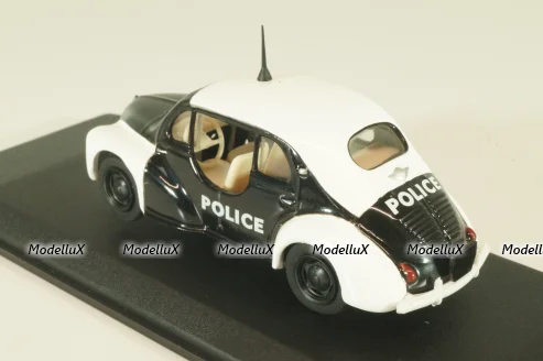 Renault 4 CV Police 1950, white/black, V3166, Eligor 1:43