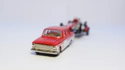 Москвич 412 с прицепом и Москвичом Г-5, GModel 1:43