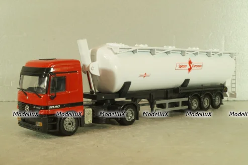 Mercedes-Benz Actros (MP1) 1840 witth semi-trailer "Spitzer Eurovrac" 1996, red/white, Joal 1:50 