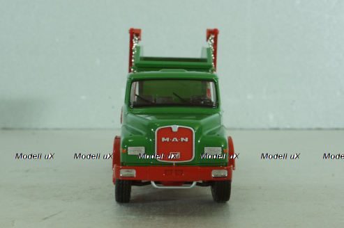 MAN Hauber HAK 15.200 skip truck, green, 1047, Conrad 1:50