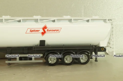 Mercedes-Benz Actros (MP1) 1840 witth semi-trailer "Spitzer Eurovrac" 1996, red/white, Joal 1:50 