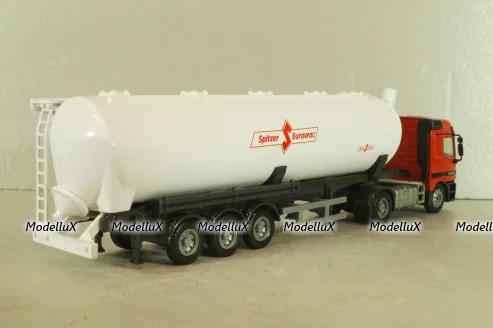 Mercedes-Benz Actros (MP1) 1840 witth semi-trailer "Spitzer Eurovrac" 1996, red/white, Joal 1:50 