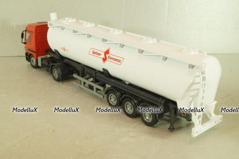 Mercedes-Benz Actros (MP1) 1840 witth semi-trailer "Spitzer Eurovrac" 1996, red/white, Joal 1:50 