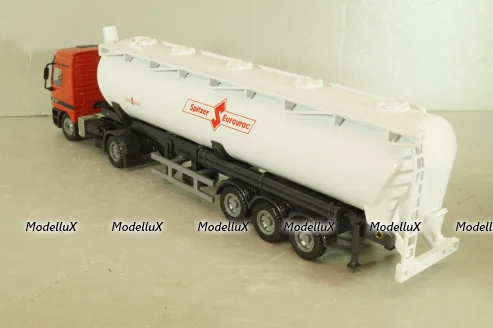 Mercedes-Benz Actros (MP1) 1840 witth semi-trailer "Spitzer Eurovrac" 1996, red/white, Joal 1:50 