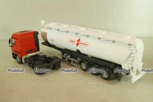 Mercedes-Benz Actros (MP1) 1840 witth semi-trailer "Spitzer Eurovrac" 1996, red/white, Joal 1:50 