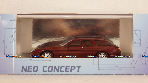 Porsche 928 Studie H50 1987 darkred-metallic, 47130, NEO 1:43 