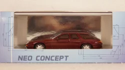 Porsche 928 Studie H50 1987 darkred-metallic, 47130, NEO 1:43 