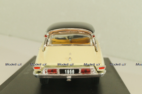 Citroen DS19 1956, ivory/black, Hachette 1:43